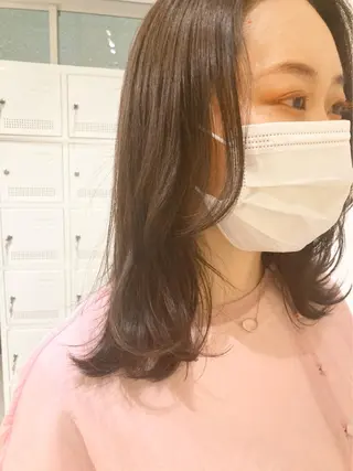 ミディアム カラー natsu fujinoのヘアスタイル