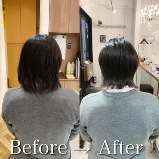 ミディアム 髪質改善特化 安東駿介のヘアスタイル