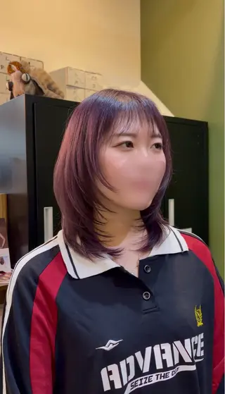 ミディアム 内山 優のヘアスタイル