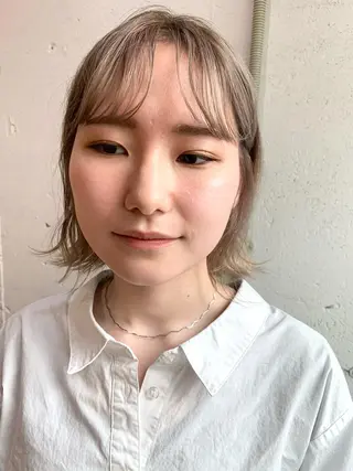 ショート カラー シノザキ/薬院/ボブ /ショート/髪質改善のヘアスタイル