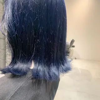 ミディアム カラー bh.maara デザイン／ハイトーンのヘアスタイル