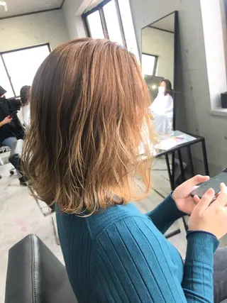 ミディアム REVE美容室 REVEマツエクのヘアスタイル