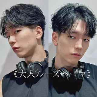 ショート カラー パーマ メンズ 朝楽メンズパーマ 🥇メンズカット吉田のヘアスタイル