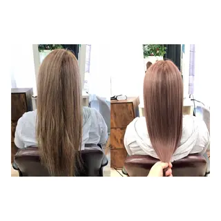ロング カラー 100%髪質改善特化 TRUNSのヘアスタイル
