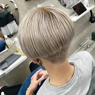 カラー メンズ Lull1人美容室 バレイヤージュのヘアスタイル
