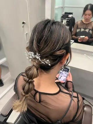 ミディアム 石津 優菜のヘアスタイル