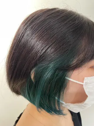 ミディアム 永田 優希のヘアスタイル