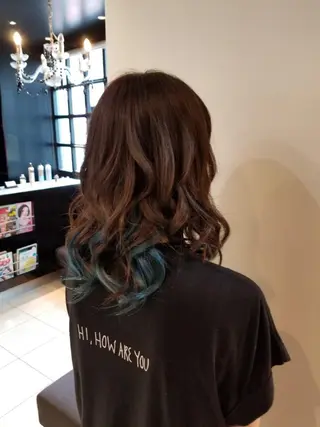 ミディアム カラー bathair  所属・bathair 持田侑祐のヘアスタイル