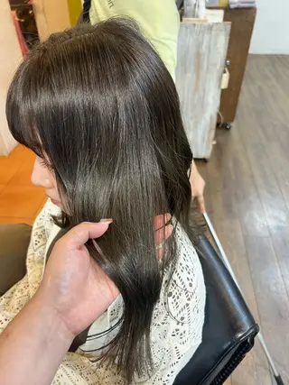 ミディアム カラー 平井/レイヤーカット /ハッシュカット🩰のヘアスタイル