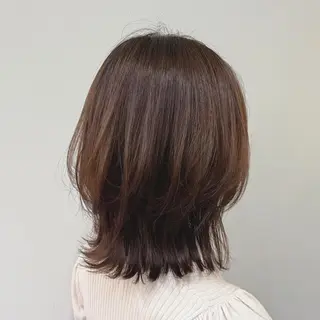 ミディアム 顔周りカット/透明感 カラー🤍大塚蛍のヘアスタイル