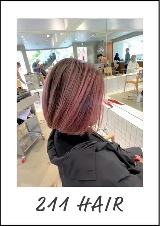 ミディアム ・ nanokaのヘアスタイル