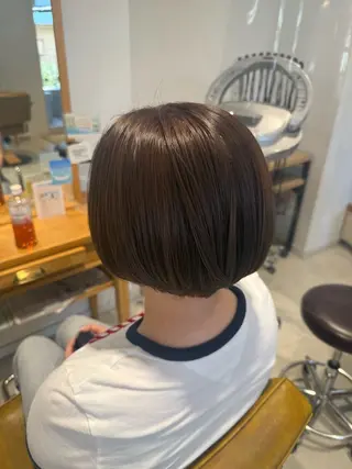 ショート カラー 鈴木弥月/大人ボブ× 透明感カラーのヘアスタイル