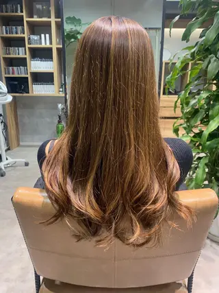 ロング 大久保 優香のヘアスタイル