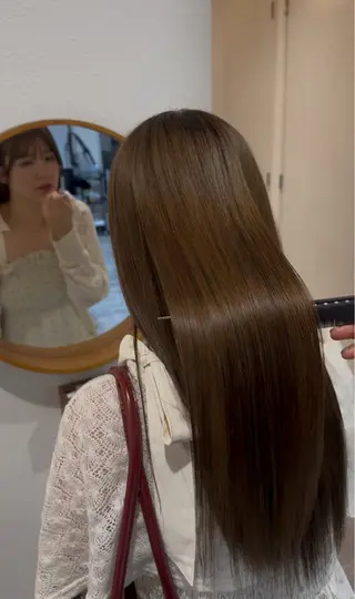 ロング 美髪矯正・ブリーチ 矯正🫧秋元ゆたかのヘアスタイル