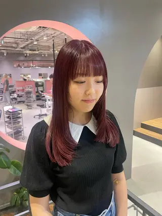 ロング カラー ないとう ゆうかのヘアスタイル