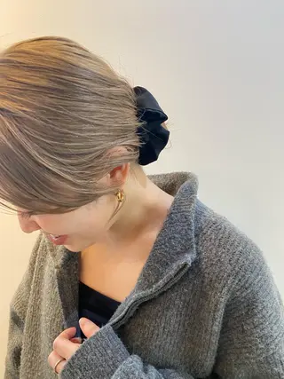 ミディアム カラー 砂原 ひよりのヘアスタイル