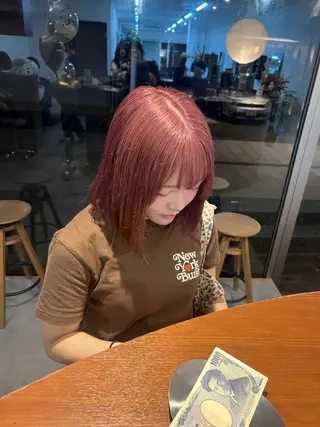 カラー 💞ガーリー/艶カラ 金沢駅 yui 🪄のヘアスタイル