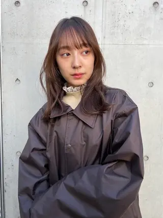 セミロング カラー 透明感カラー 🎵Chikaのヘアスタイル