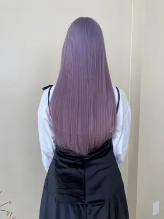 ロング カラー 似合わせカットカラー りおなのヘアスタイル