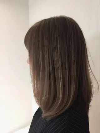 ミディアム カラー パーマ ヘアアレンジ ✨ハイクオリティ✨ 山本香也のヘアスタイル