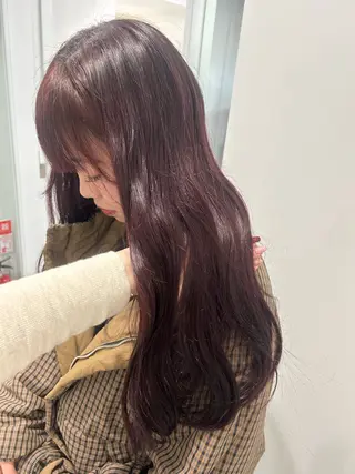 ロング カラー 愛結 暖色カラー🎀🩰のヘアスタイル
