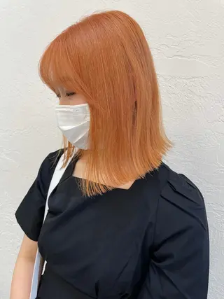 ミディアム カラー ヘアアレンジ 怪我のため6月末 復帰予定田中瑞希🍃のヘアスタイル