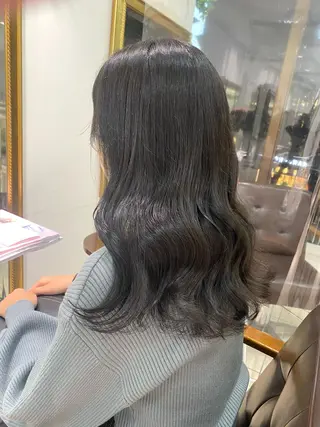 ロング カラー ヘアアレンジ 透明感カラー 古山 結季🌙🖤のヘアスタイル
