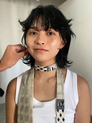 ミディアム パーマ FERIA 緑地公園 ⭐️伏田愛奈⭐️のヘアスタイル