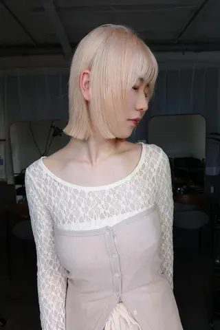 カラー ショート nelke/レイヤー 立川/ブリーチのヘアスタイル