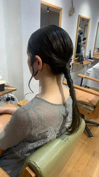 ヘアアレンジ ショート🌼パーマ 本間正子のヘアスタイル