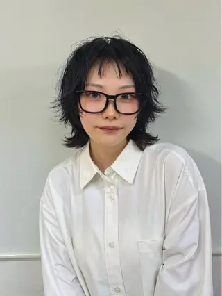 ショート ウルフレイヤー エクステ/kokiのヘアスタイル