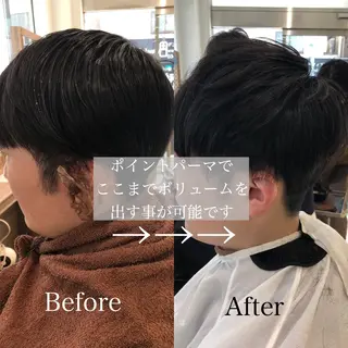 ショート パーマ ヘアアレンジ メンズ メンズパーマ特化/ メッシュ/薫/店長のヘアスタイル
