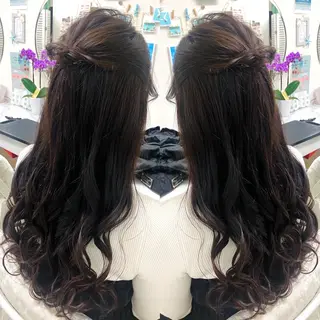 ロング ヘアアレンジ 似合わせヘア🪄 可愛くて安い♡ここあのヘアスタイル
