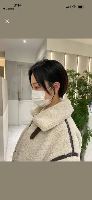 ショート 似合わせカットカラー 💎モエのヘアスタイル