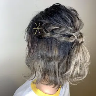 ミディアム カラー ヘアアレンジ LUXBE LUCE ひなののヘアスタイル