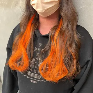 ロング ❤️‍🔥シールエク ＋カラー京❤️‍🔥のヘアスタイル