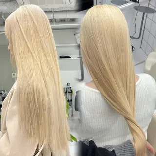 セミロング カラー 🎗副店長/井上 竜 ブリーチ指名No.1のヘアスタイル