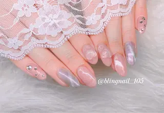 ネイル 23時まで❤︎韓国、 ワンホンネイルのネイルデザイン