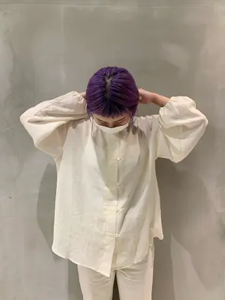 ショート ボブ/ハイトーン REINAのヘアスタイル