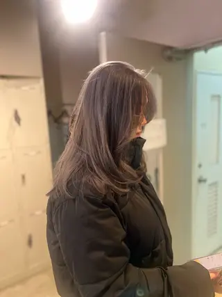 セミロング カラー ヘアアレンジ 透明感×韓流ハイ トーン🫧RYUTAのヘアスタイル