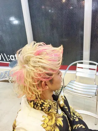 ヘアアレンジ メンズ パーマPrivate SalonNoa名駅のヘアスタイル