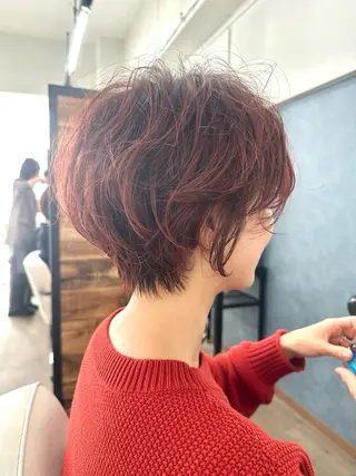 ショート パーマ ruen 上通り 髪質改善&ショートカット所属・💫熊本上通り💫 田口 紗羅のヘアスタイル