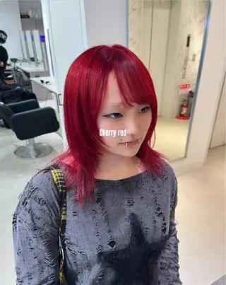 セミロング カラー 《店長》欧米風/デ ザインNO.1/雅のヘアスタイル