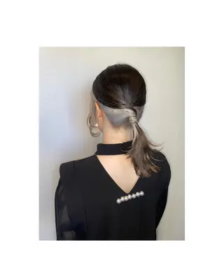 ロング ヘアアレンジ 🎀レイヤーカット/ 艶カラー/ﾕｶ🎀のヘアスタイル