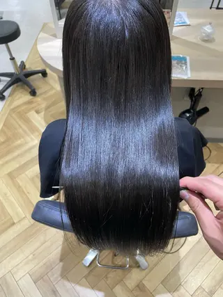 ロング カラー フェイスレイヤー/ 小顔/髪質改善　関のヘアスタイル