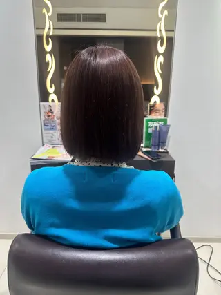 カラー レイヤー 艶々カラーのヘアスタイル