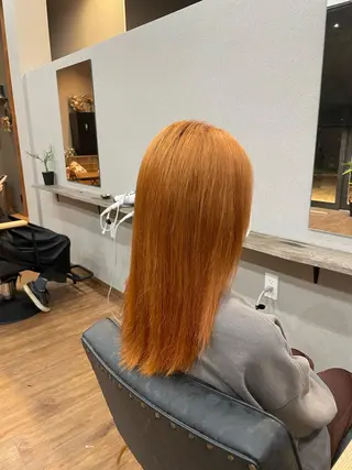 ロング カラー 鵜飼 真伍のヘアスタイル