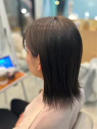 ミディアム パーマ 北川 拓也のヘアスタイル