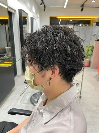 パーマ メンズ fifth 山中達也のヘアスタイル