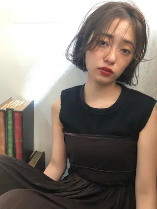 ショート カラー ショート/ボブ/ 心斎橋/宮脇美奈のヘアスタイル